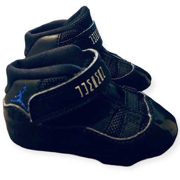 Nike Air Jordan 11 Crib/Bootie 'Space Jam' 378049-003 Baby Size 2C - Picture 1 of 5